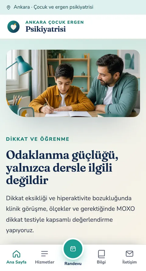 Ankara Çocuk Ergen Psikiyatrisi mobil görünümü