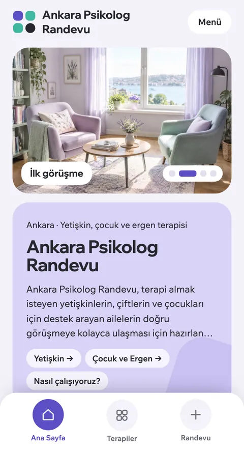 Ankara Psikolog Randevu mobil görünümü
