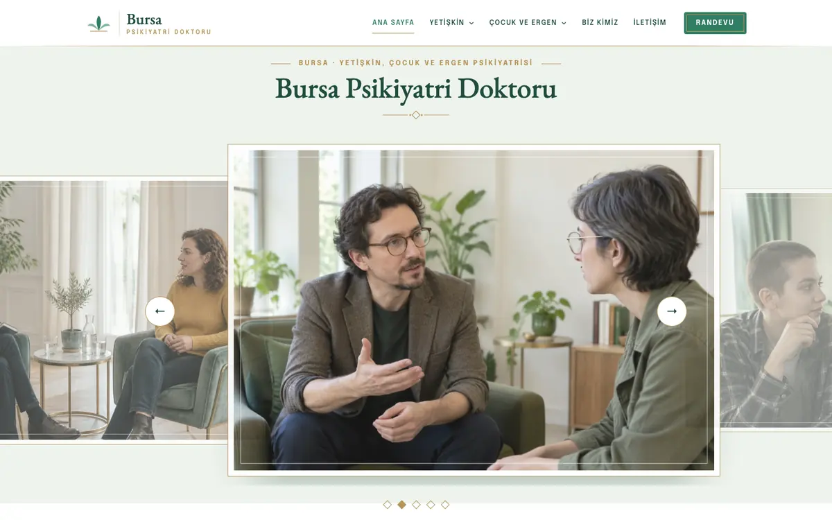 Bursa Psikiyatri Doktoru masaüstü görünümü