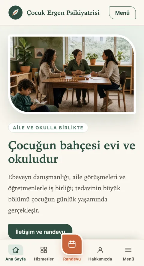 Çocuk Ergen Psikiyatrisi mobil görünümü