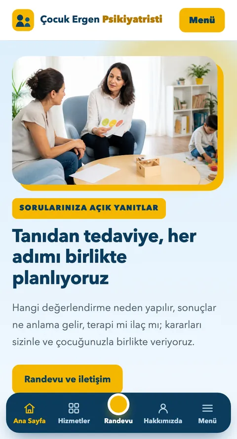 Çocuk Ergen Psikiyatristi mobil görünümü