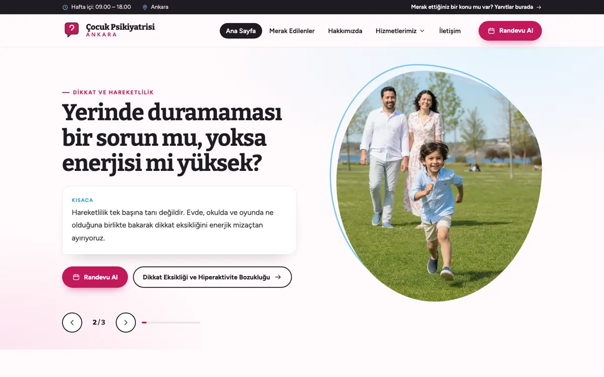 Çocuk Psikiyatrisi Ankara masaüstü görünümü