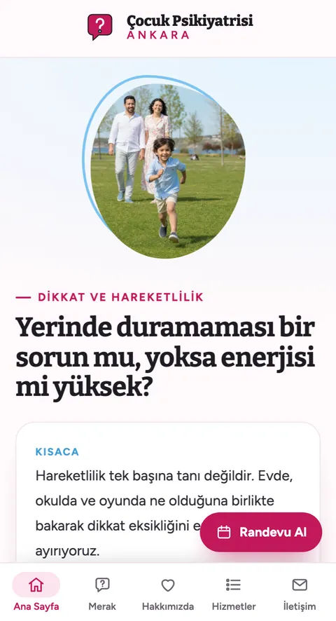 Çocuk Psikiyatrisi Ankara mobil görünümü