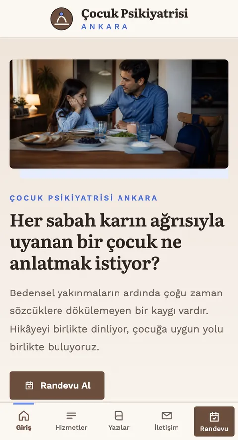 Çocuk Psikiyatrisi Ankara mobil görünümü