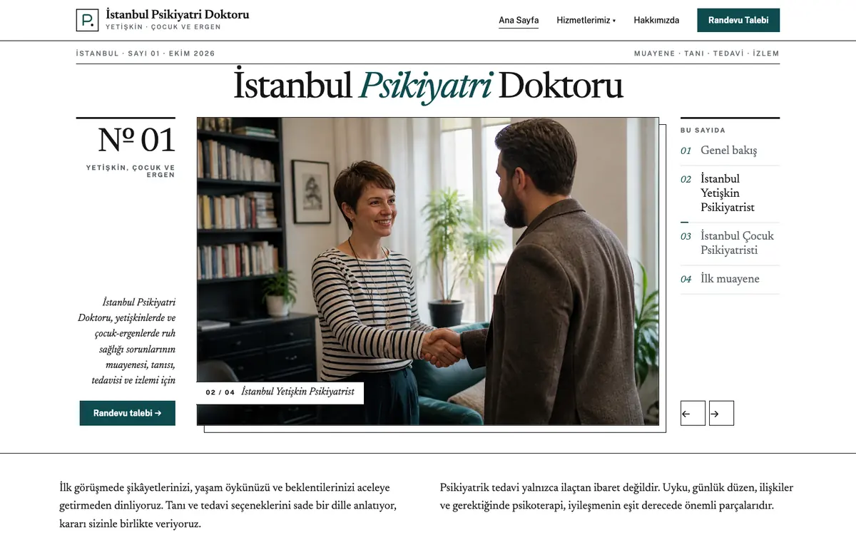 İstanbul Psikiyatri Doktoru masaüstü görünümü