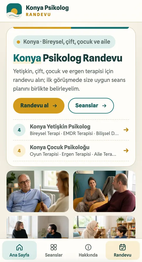 Konya Psikolog Randevu mobil görünümü