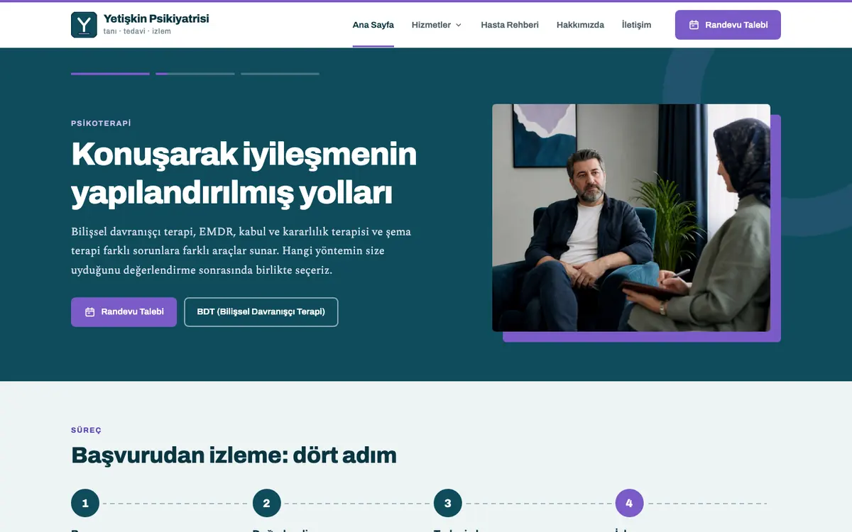 Yetişkin Psikiyatrisi masaüstü görünümü