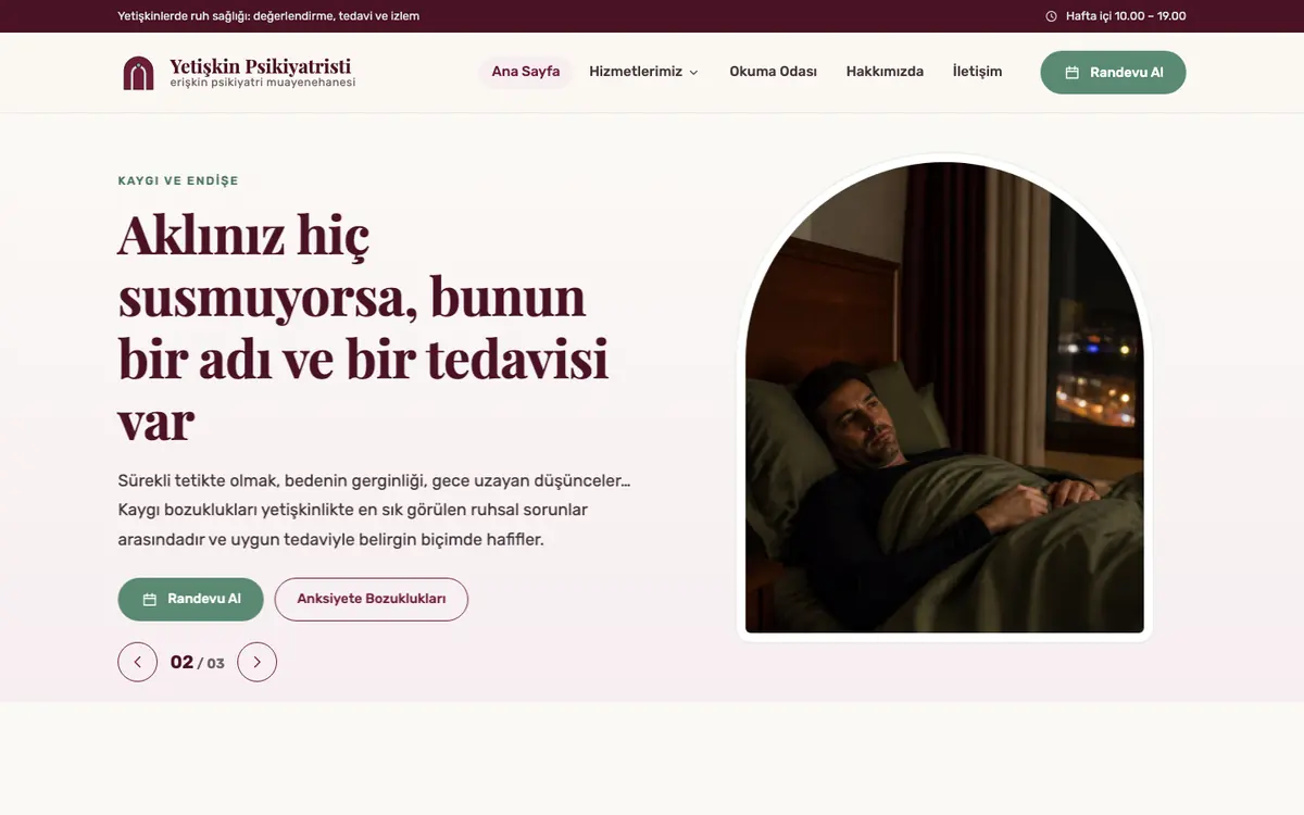 Yetişkin Psikiyatristi masaüstü görünümü