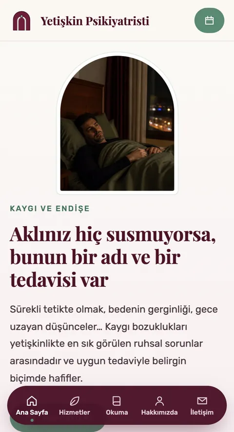 Yetişkin Psikiyatristi mobil görünümü